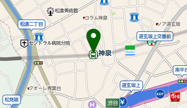 デイリーヤマザキ神泉駅 共同出張所(イーネットATM)の地図画像