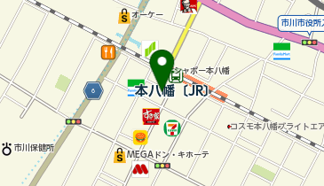 デイリーヤマザキ本八幡駅南口 共同出張所(イーネットATM)の地図画像