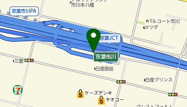 デイリーヤマザキ京葉市川PA(下り) 共同出張所(イーネットATM)の地図画像