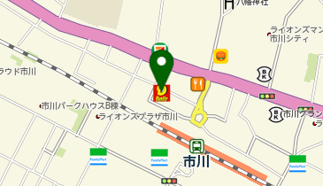 デイリーヤマザキ市川1丁目 共同出張所(イーネットATM)の地図画像