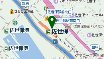 ファミリーマートJR佐世保駅 共同出張所(イーネットATM)の地図画像