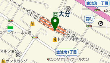 ファミリーマートJR大分駅 共同出張所(イーネットATM)の地図画像
