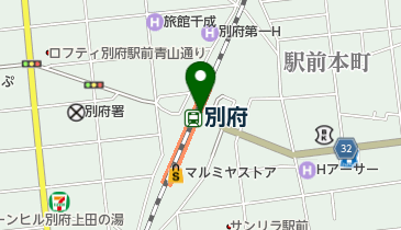 ファミリーマートJR別府駅 共同出張所(イーネットATM)の地図画像