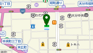 ファミリーマート大分中央町2丁目 共同出張所(イーネットATM)の地図画像