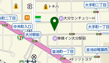 ファミリーマート大分府内町 共同出張所(イーネットATM)の地図画像