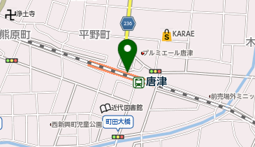 ファミリーマートJR唐津駅 共同出張所(イーネットATM)の地図画像