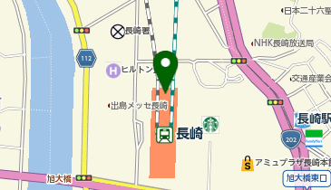 ファミリーマートJR長崎駅 共同出張所(イーネットATM)の地図画像