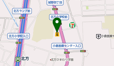 ファミリーマートドラッグイレブン北方 共同出張所(イーネットATM)の地図画像