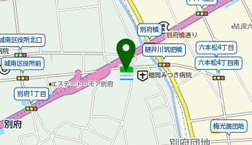ファミリーマート城南別府1丁目 共同出張所(イーネットATM)の地図画像