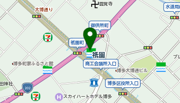 ファミリーマート博多御供所町 共同出張所(イーネットATM)の地図画像