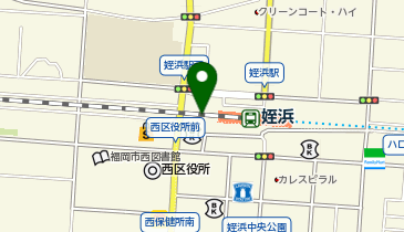 ファミリーマートJR姪浜駅 共同出張所(イーネットATM)の地図画像