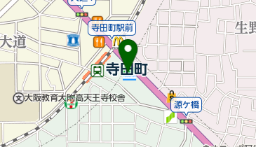 ファミリーマート寺田町駅前 共同出張所(イーネットATM)の地図画像