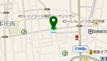 ファミリーマート天六本庄東 共同出張所(イーネットATM)の地図画像