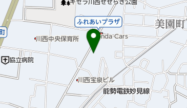 ファミリーマート川西中央 共同出張所(イーネットATM)の地図画像