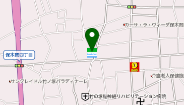 ファミリーマート保木間五丁目 共同出張所(イーネットATM)の地図画像