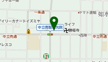ファミリーマート中立売智恵光院 共同出張所(イーネットATM)の地図画像
