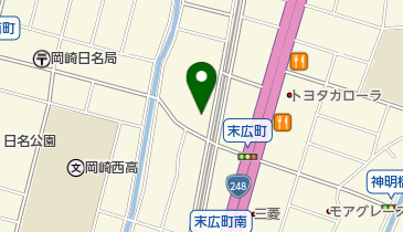 ファミリーマート岡崎葵町 共同出張所(イーネットATM)の地図画像