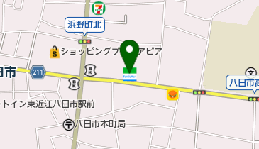ファミリーマート八日市東浜 共同出張所(イーネットATM)の地図画像