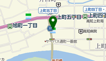 ファミリーマート高知上町五丁目 共同出張所(イーネットATM)の地図画像
