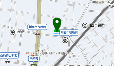 ファミリーマート川西能勢口駅北 共同出張所(イーネットATM)の地図画像