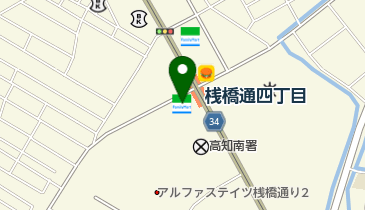 ファミリーマート高知桟橋通 共同出張所(イーネットATM)の地図画像