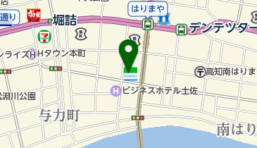 ファミリーマート高知南はりまや町 共同出張所(イーネットATM)の地図画像