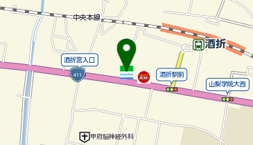 山梨中央銀行酒折支店（その他銀行/地方/外国銀行）周辺の銀行/信金 