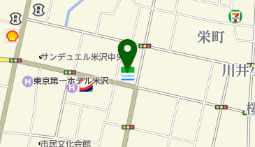 ファミリーマート米沢中央三丁目 共同出張所(イーネットATM)の地図画像