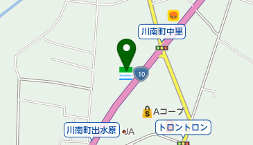 ファミリーマート川南中央 共同出張所(イーネットATM)の地図画像
