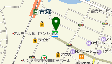 ファミリーマート青森駅前 共同出張所(イーネットATM)の地図画像