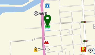 ファミリーマート海南日方 共同出張所(イーネットATM)の地図画像