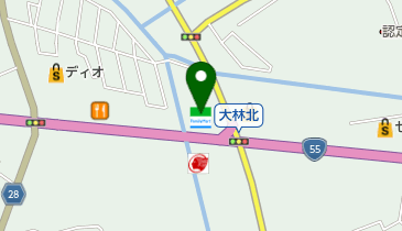 ファミリーマート小松島大林町 共同出張所(イーネットATM)の地図画像