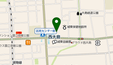 ファミリーマート昭和薬品西大島駅前 共同出張所(イーネットATM)の地図画像