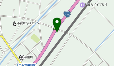 ファミリーマート雲州平田駅東 共同出張所(イーネットATM)の地図画像