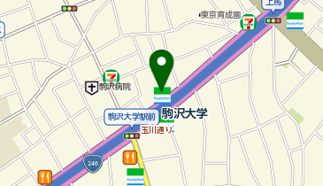 ファミリーマート駒沢大学駅西口 共同出張所(イーネットATM)の地図画像