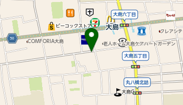 ファミリーマート大島中央銀座 共同出張所(イーネットATM)の地図画像