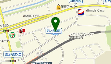 ファミリーマート京王堀之内駅東 共同出張所(イーネットATM)の地図画像
