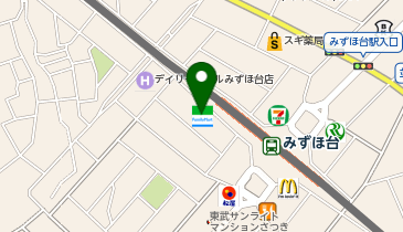ファミリーマートみずほ台駅西口 共同出張所(イーネットATM)の地図画像