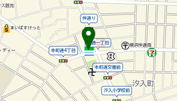 ファミリーマート鶴見仲通 共同出張所(イーネットATM)の地図画像