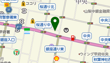 ファミリーマート甲府中央二丁目 共同出張所(イーネットATM)の地図画像