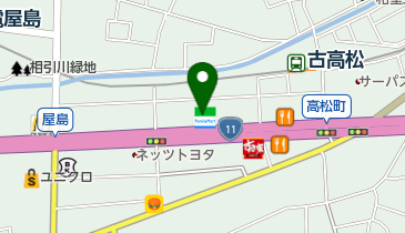 ファミリーマート高松北バイパス 共同出張所(イーネットATM)の地図画像