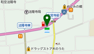 ファミリーマート斑鳩法隆寺南 共同出張所(イーネットATM)の地図画像