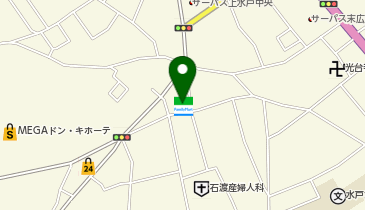 ファミリーマート水戸上水戸三丁目 共同出張所(イーネットATM)の地図画像