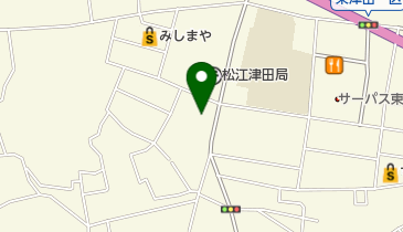 ファミリーマート松江西津田 共同出張所(イーネットATM)の地図画像