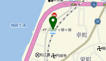 ファミリーマート松江袖師 共同出張所(イーネットATM)の地図画像