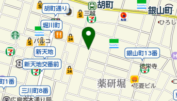 ファミリーマート広島流川2号機 共同出張所(イーネットATM)の地図画像