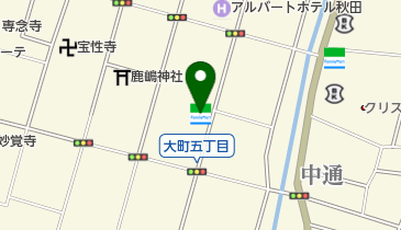 ファミリーマート秋田赤れんが館通り2号機 共同出張所(イーネットATM)の地図画像