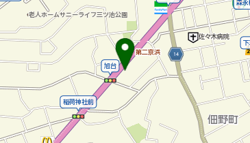 ファミリーマート鶴見旭台 共同出張所(イーネットATM)の地図画像