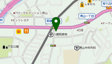 ファミリーマート八幡青山一丁目 共同出張所(イーネットATM)の地図画像