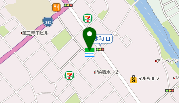 ファミリーマート清水三丁目 共同出張所(イーネットATM)の地図画像
